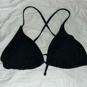 Black String Bikini Top